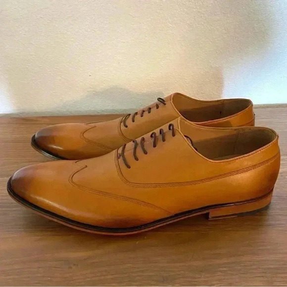 Rawls Men’s Oxfords Hamilton Designer Classic Leather Wingtip Finance Bro - Picture 10 of 16
